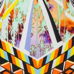 Pre Owned Just Cavalli Multicolor Knit Sheath Dress M