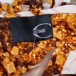 مملوكة مسبقًا Just Cavalli Multicolor Printed Jersey One Shoulder Shift Dress M