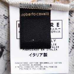 Pre Owned Just Cavalli Multicolor Printed Knit Scoop Neck T-Shirt L