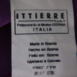 Pre Owned Just Cavalli Purple Jersey Plunge Neck Draped Top S