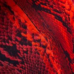 Pre Owned Just Cavalli Red Python Print Long Sleeve Cutout Back Detail Maxi Dress M