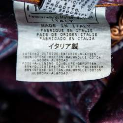 مملوكة مسبقًا Just Cavalli Purple Painted Denim Flared Leg Jeans M