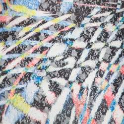 Pre Owned Just Cavalli Multicolor Printed Tulle One Shoulder Maxi Dress M