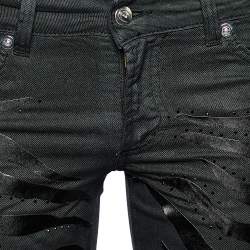 Pre Owned Just Cavalli Black Denim Crystal Embellished Slim Fit Jeans M