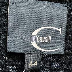Pre Owned Just Cavalli Black Perforated Knit Top M