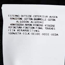 Pre Owned Just Cavalli Black Perforated Knit Top M