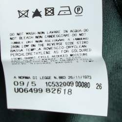 Pre Owned Just Cavalli Forest Green Jersey Ruched Halter Neck Midi Dress S