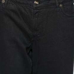 Just Cavalli Black Denim Straight Leg Jeans L