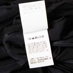 Pre Owned Just Cavalli Black Jersey Contrast Trim Detailed Ruched Dress M