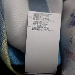 Pre Owned Just Cavalli Multicolored Printed Silk Belted Kaftan Top S