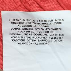 Pre Owned Just Cavalli Red Textured Cotton Mini Skirt S