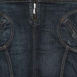 Pre Owned Just Cavalli Vintage Blue Denim Skirt S