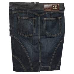 Pre Owned Just Cavalli Vintage Blue Denim Skirt S
