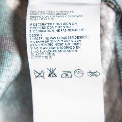 Pre Owned تنورة جاست كافالي ماكسي جيرسيه مطبوع جلد ثعبان متعدد الألوان مقاس كبير