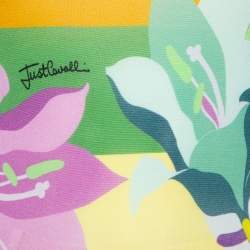 Pre Owned Just Cavalli Multicolored Floral Printed Jersey T-Shirt S