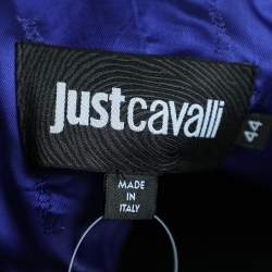 Pre Owned Just Cavalli Multicolor Floral Printed Satin Blazer M