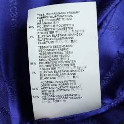 Pre Owned Just Cavalli Multicolor Floral Printed Satin Blazer M