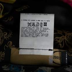 مملوكة مسبقًا Just Cavalli Multicolored Floral Printed Satin Mermaid Maxi Skirt L