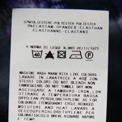 Pre Owned تنورة ماكسي جست كافالي ساتان بنفسجي مطبوع ريش مقاس كبير - لارج