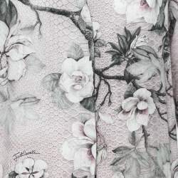 Pre Owned Just Cavalli Pink Floral Printed Georgette Shirt L