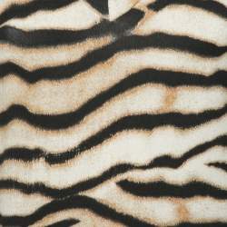 Pre Owned Just Cavalli Brown Animal Printed Cotton Sleeveless Top S