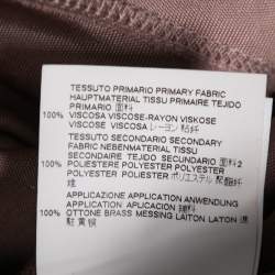 Pre Owned Just Cavalli Pink Jersey Eyelet Embellished Ruffle Trim Sleeves Top S