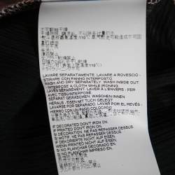 Pre Owned Just Cavalli Pink Jersey Eyelet Embellished Ruffle Trim Sleeves Top S