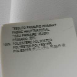 Pre Owned Just Cavalli White Crepe Lace-Up Detail Flute Sleeve Blouse M