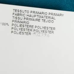 Pre Owned Just Cavalli Blue & Animal Printed Crepe Shirt & Maxi Skirt Set L