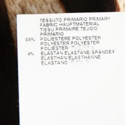 Pre Owned Just Cavalli Blue & Animal Printed Crepe Shirt & Maxi Skirt Set L