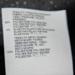 Pre Owned Just Cavalli Black Printed Lurex Satin Maxi Skirt L