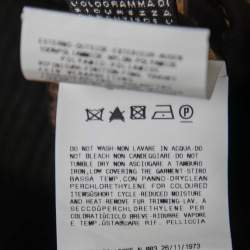 Pre Owned Just Cavalli Multicolor Printed Synthetic Shearling Trimmed Jacket L