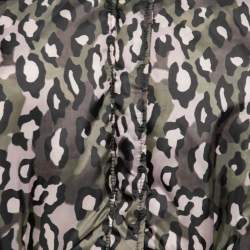 Pre Owned Just Cavalli Multicolor Printed Synthetic Shearling Trimmed Jacket L