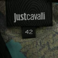 Pre Owned Just Cavalli Multicolor Printed Silk Midi Dress M
