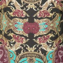 Pre Owned Just Cavalli Multicolor Printed Silk Midi Dress M
