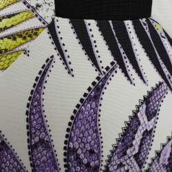 Pre Owned Just Cavalli White Printed Synthetic  Sleeveless Dress S