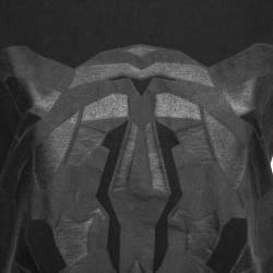 Pre Owned Just Cavalli Black Cotton Printed Crew Neck T-Shirt M