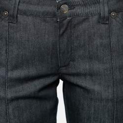 Pre Owned Just Cavalli Black Denim Flared Jeans M/ Waist: 32"