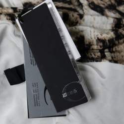 Pre Owned Just Cavalli Multicolor Snakeskin Print Jersey Draped Mini Skirt M