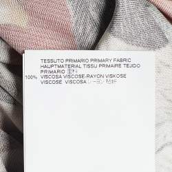 Pre Owned Just Cavalli Multicolor Printed Jersey Faux Wrap Maxi Dress S