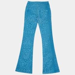 Just Cavalli  Blue Animal Pattern Denim Slim Fit Denim S Waist 26"
