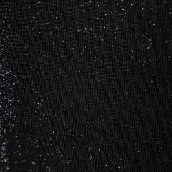 Pre Owned Just Cavalli Black Lurex Knit Zip Detail Sweatshirt S