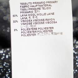 Pre Owned Just Cavalli Black Lurex Knit Zip Detail Sweatshirt S