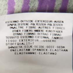 Pre Owned Just Cavalli Purple Printed Satin Sleeveless Top M