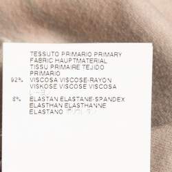 Pre Owned Just Cavalli Beige Printed Jersey Sleeveless Top S