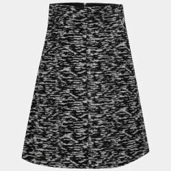 Just Cavalli Monochrome Tweed A-Line Skirt S