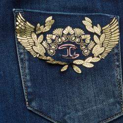 Just Cavalli Navy Blue Stretch Denim Skinny Leg Jeans S