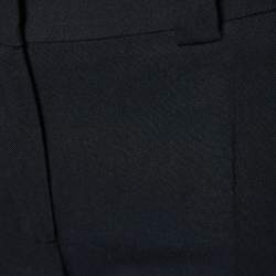 Pre Owned Just Cavalli Black Cotton Blend Straight Leg Pants S