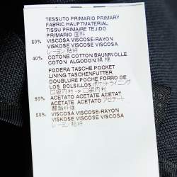 Pre Owned Just Cavalli Black Cotton Blend Straight Leg Pants S