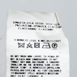 Pre Owned Just Cavalli Pink Chiffon Ruffled Collar Ruched Top S